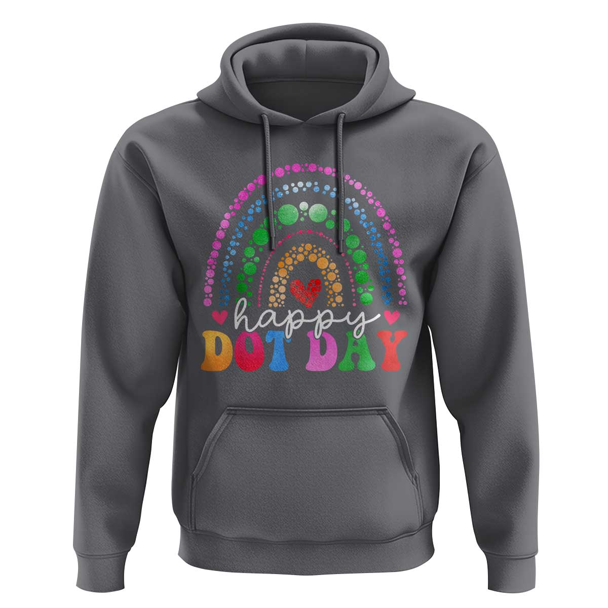 Happy Dot Day Hoodie Retro Rainbow - Wonder Print Shop