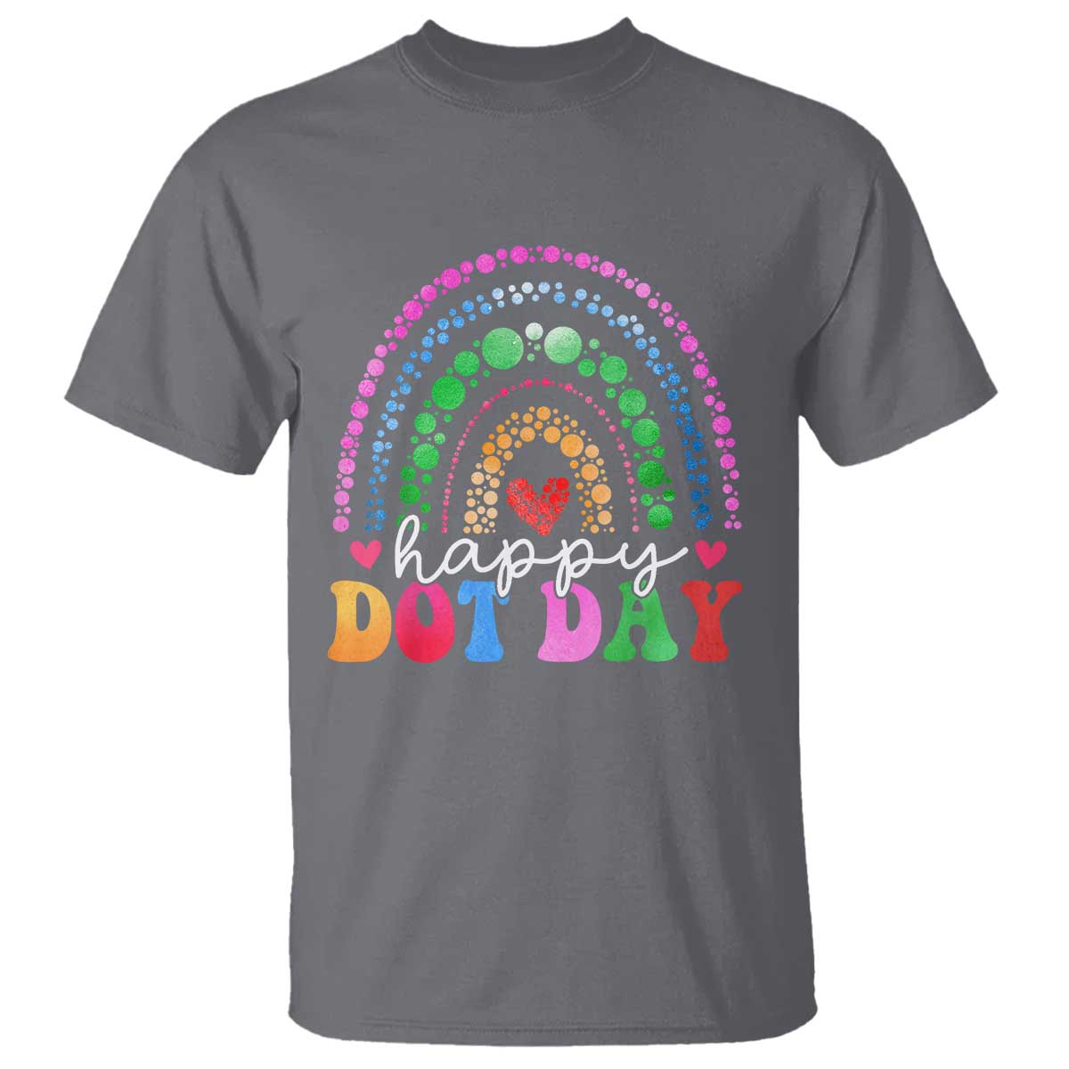 Happy Dot Day T Shirt Retro Rainbow - Wonder Print Shop