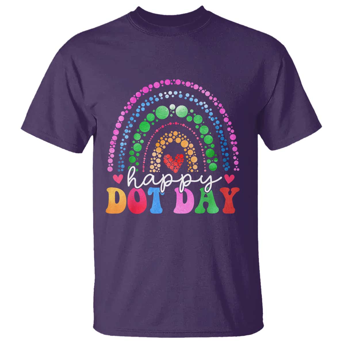 Happy Dot Day T Shirt Retro Rainbow - Wonder Print Shop