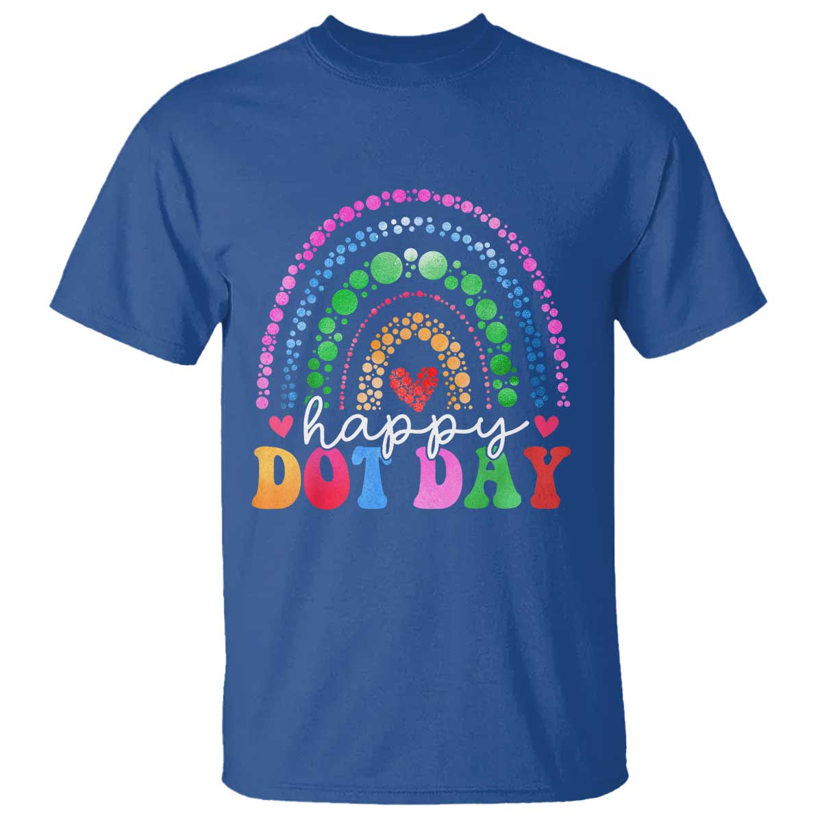 Happy Dot Day T Shirt Retro Rainbow - Wonder Print Shop