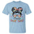 Happy Dot Day Messy Bun Girl T Shirt Colorful Polka Dots - Wonder Print Shop