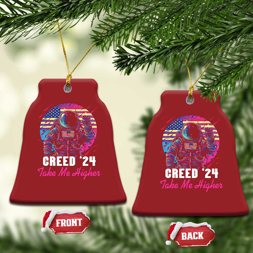 Creed '24 Take Me Higher Christmas Ornament American Astronaut Election 2024 TS02