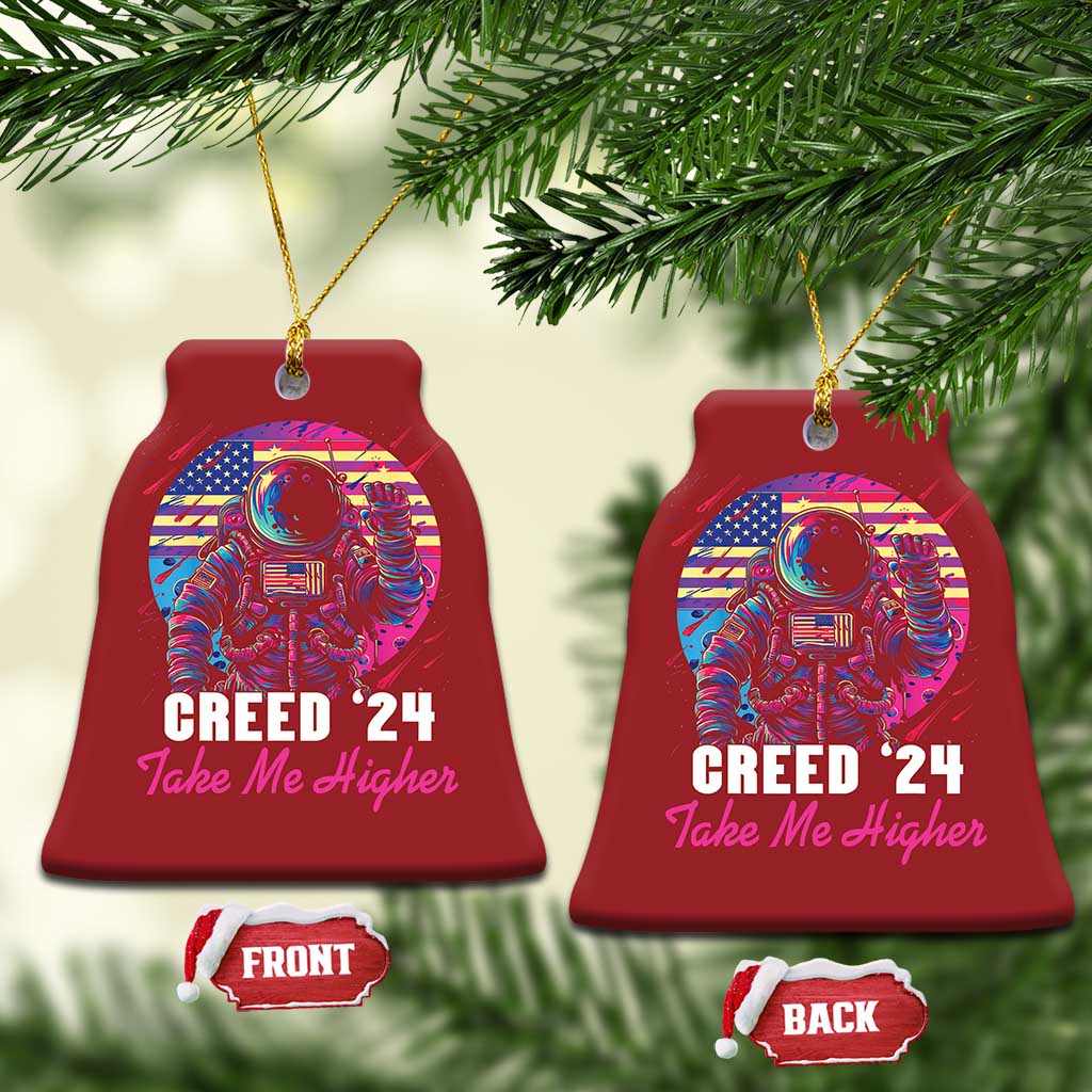 Creed '24 Take Me Higher Christmas Ornament American Astronaut Election 2024 - Wonder Print Shop