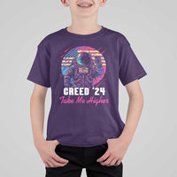 Creed '24 Take Me Higher T Shirt For Kid American Astronaut Election 2024 - Wonder Print Shop