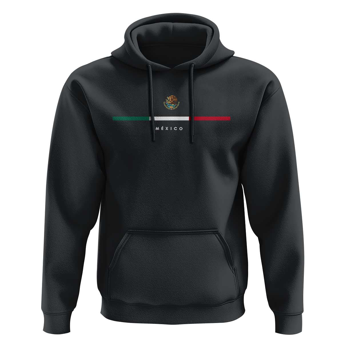 Mexico Pride Hoodie Mexican Flag Independence Day Hispanic Heritage Minimalism - Wonder Print Shop