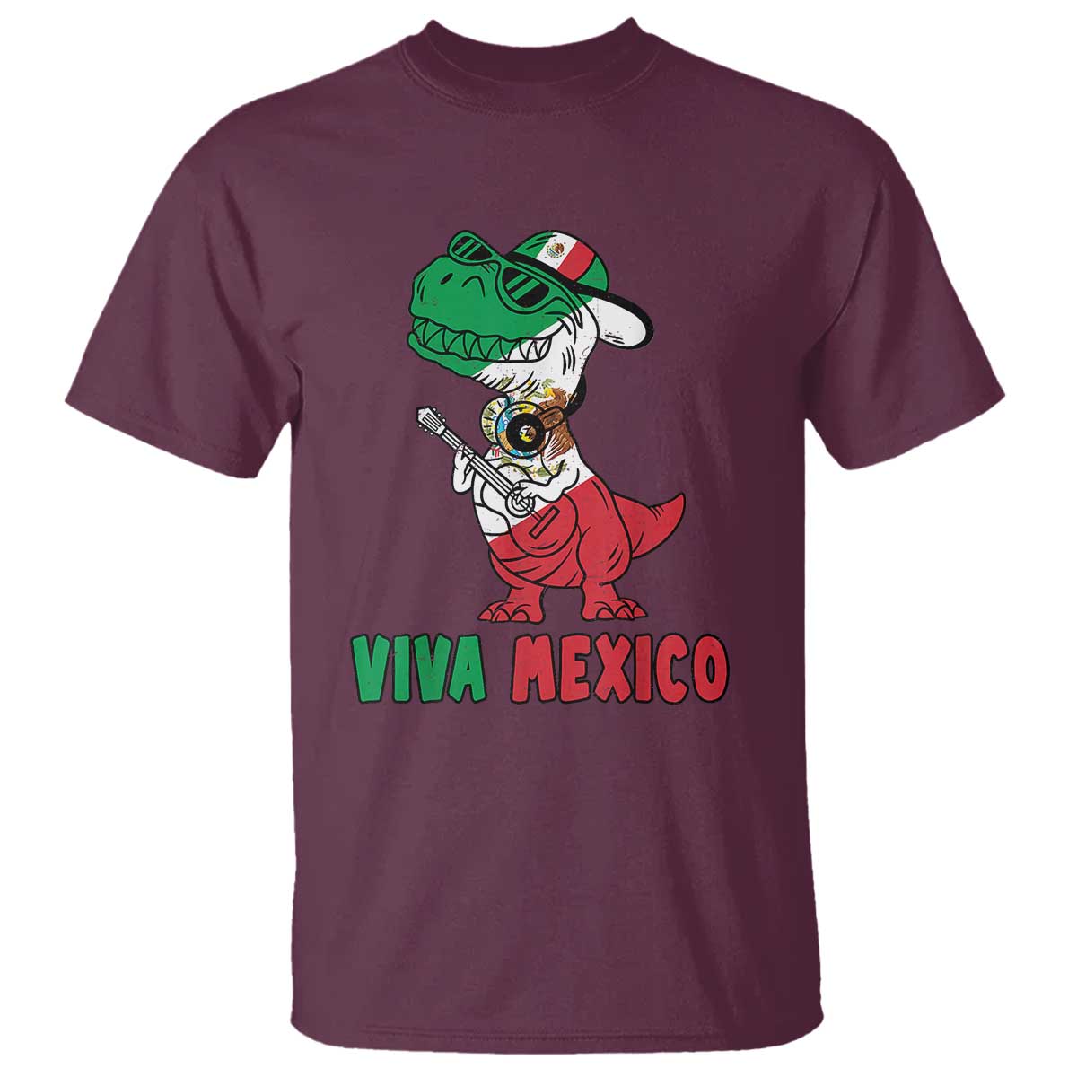 Viva Mexico T Shirt Funny Mexican Dance Dinosaur Hispanic Heritage - Wonder Print Shop