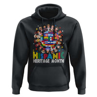 Hispanic Heritage Month Hoodie Herencia Hispana Celebration Hispanic Americans - Wonder Print Shop