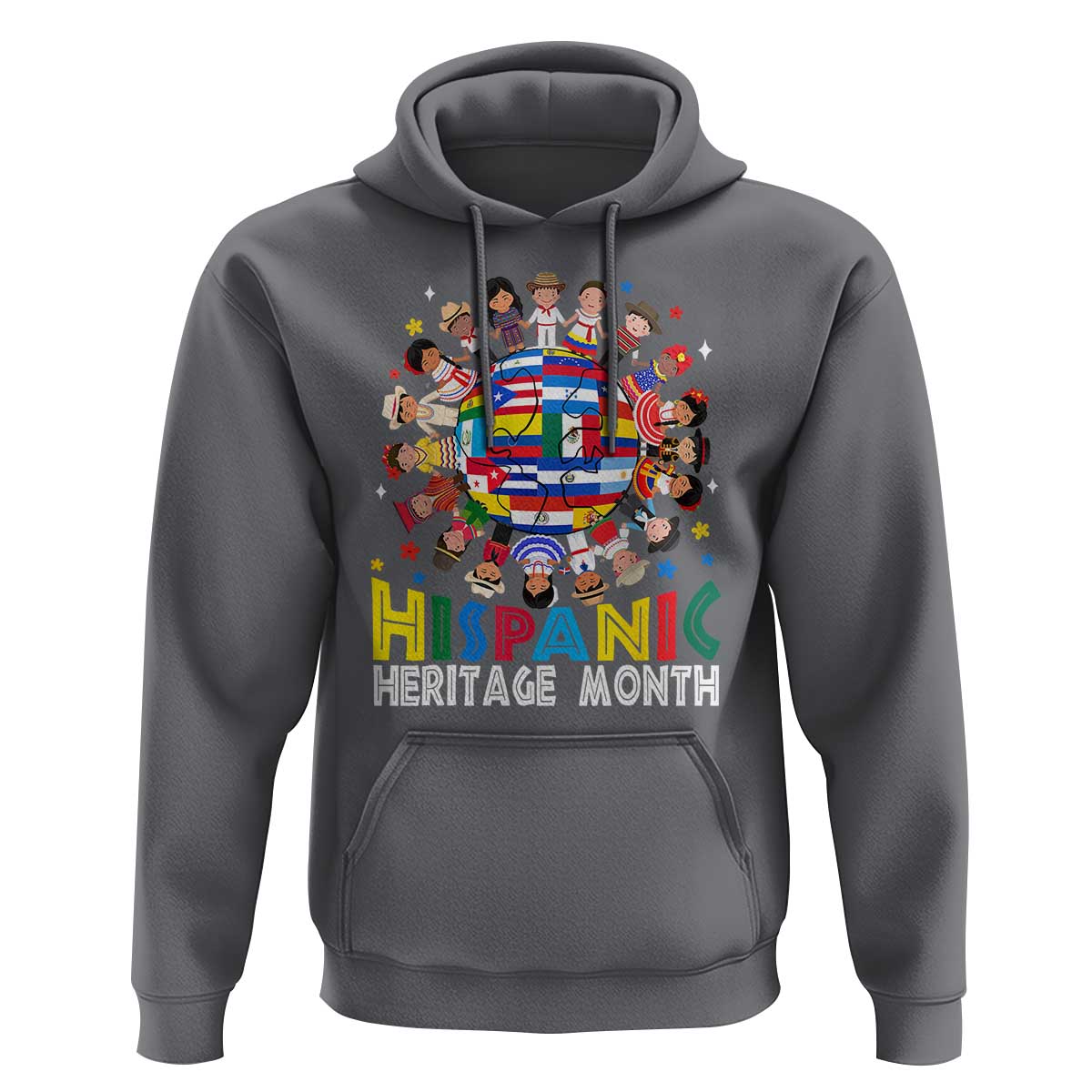 Hispanic Heritage Month Hoodie Herencia Hispana Celebration Hispanic Americans - Wonder Print Shop
