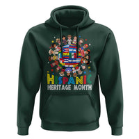 Hispanic Heritage Month Hoodie Herencia Hispana Celebration Hispanic Americans - Wonder Print Shop