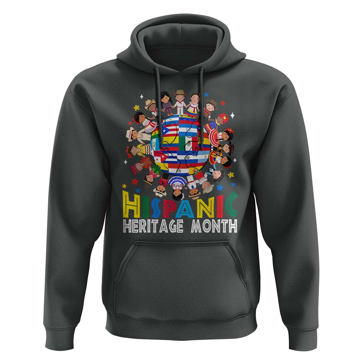 Hispanic Heritage Month Hoodie Herencia Hispana Celebration Hispanic Americans - Wonder Print Shop