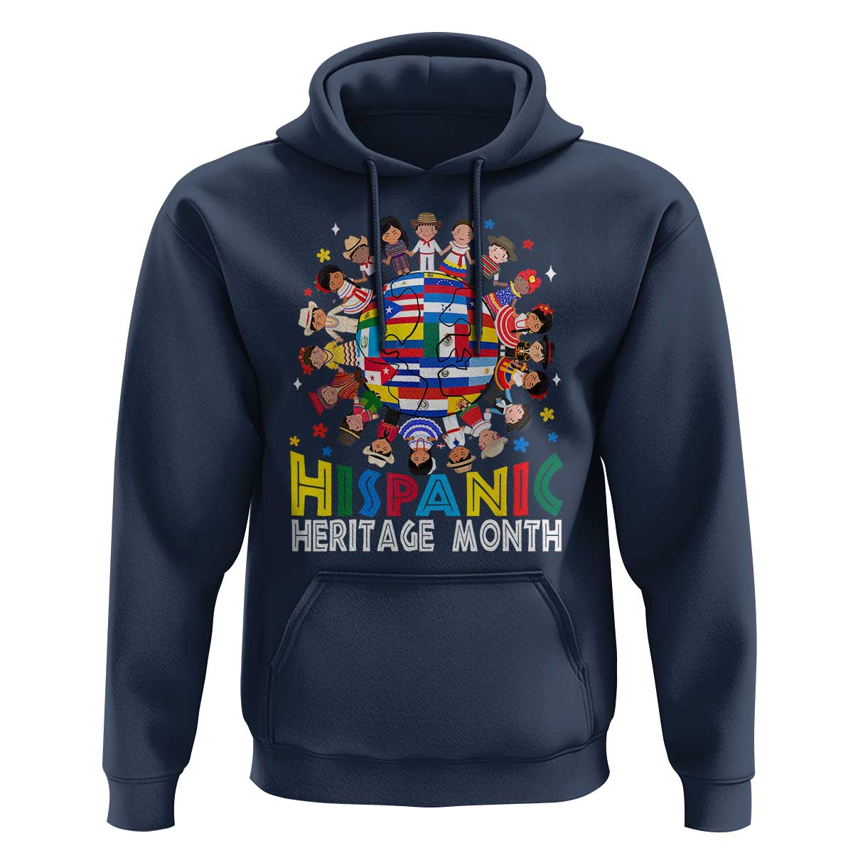 Hispanic Heritage Month Hoodie Herencia Hispana Celebration Hispanic Americans - Wonder Print Shop