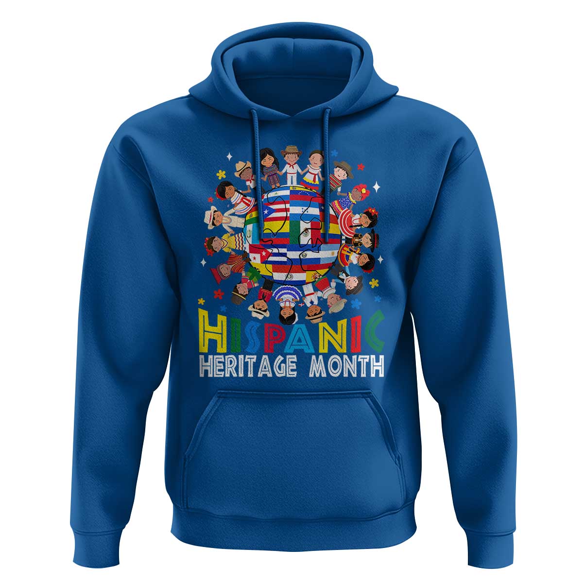 Hispanic Heritage Month Hoodie Herencia Hispana Celebration Hispanic Americans - Wonder Print Shop