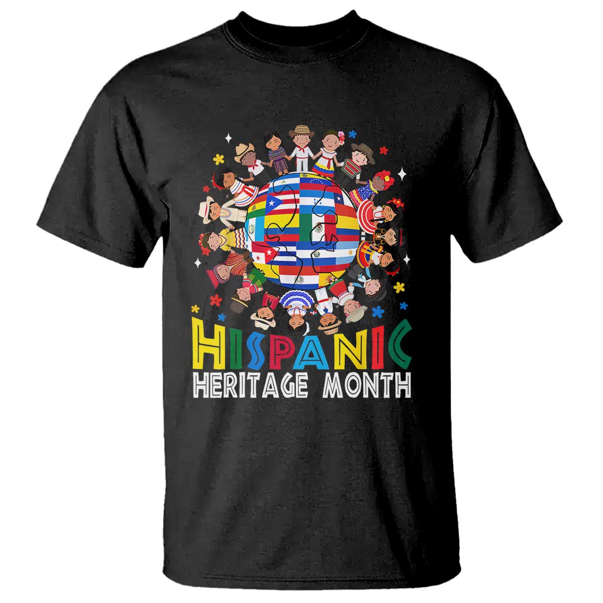 Hispanic Heritage Month T Shirt Herencia Hispana Celebration Hispanic Americans - Wonder Print Shop