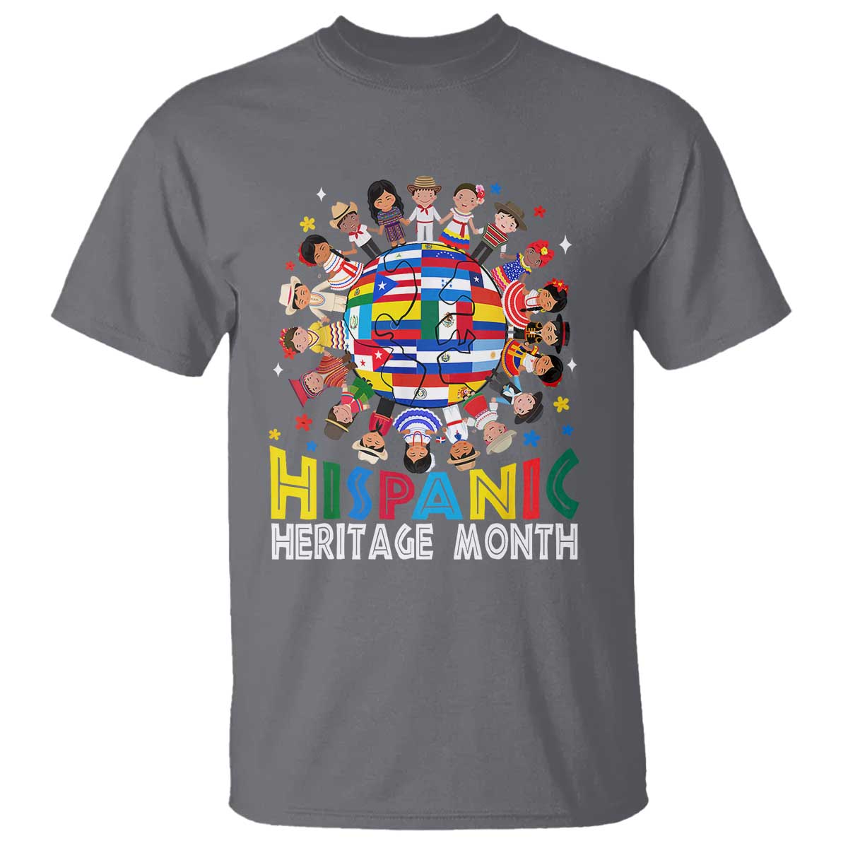 Hispanic Heritage Month T Shirt Herencia Hispana Celebration Hispanic Americans - Wonder Print Shop