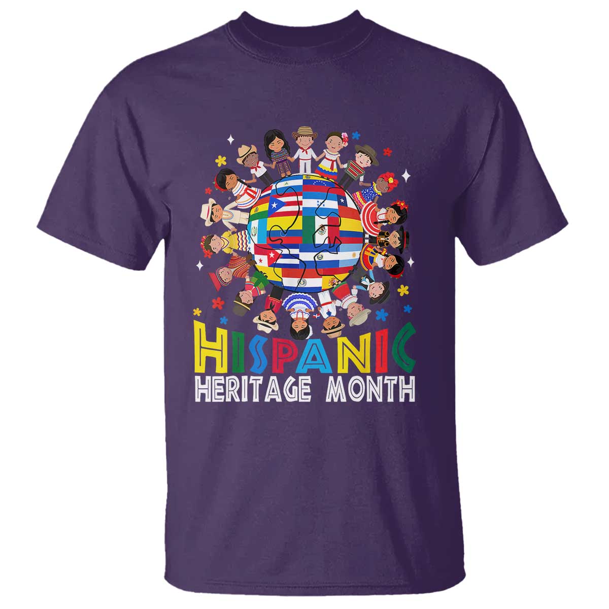 Hispanic Heritage Month T Shirt Herencia Hispana Celebration Hispanic Americans - Wonder Print Shop