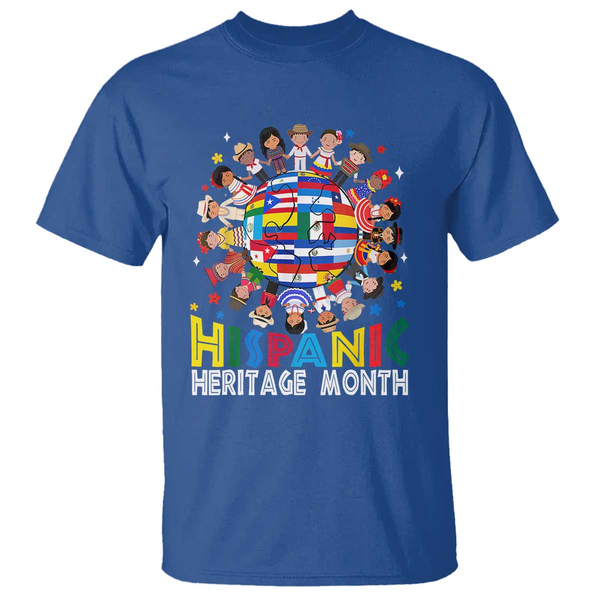 Hispanic Heritage Month T Shirt Herencia Hispana Celebration Hispanic Americans - Wonder Print Shop