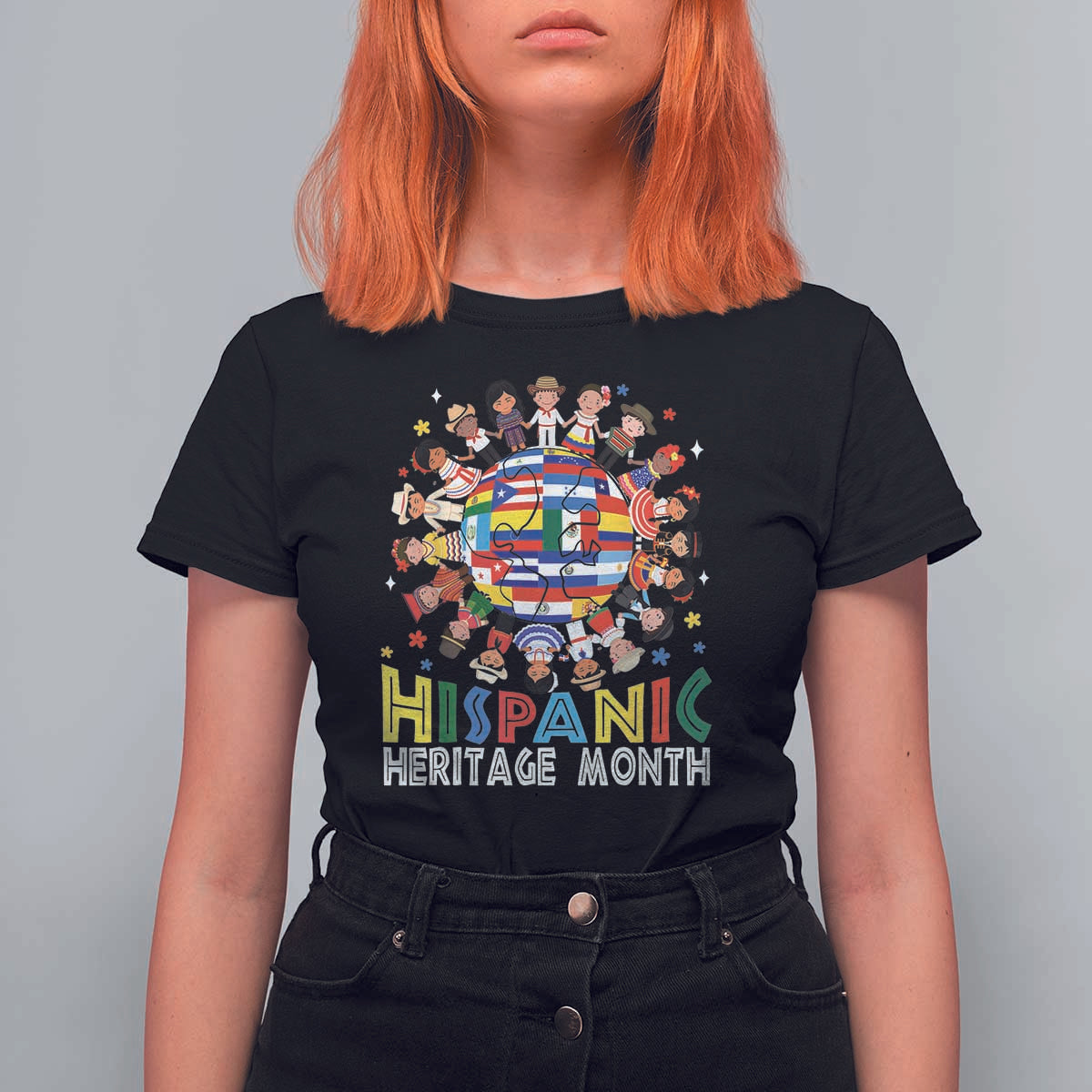 Hispanic Heritage Month T Shirt For Women Herencia Hispana Celebration Hispanic Americans - Wonder Print Shop