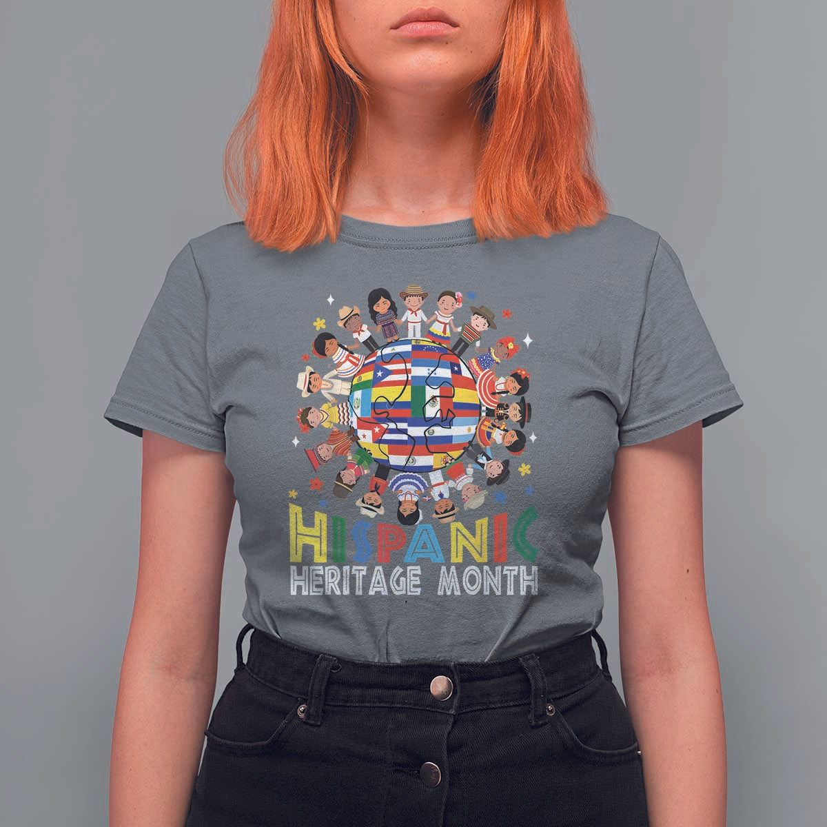 Hispanic Heritage Month T Shirt For Women Herencia Hispana Celebration Hispanic Americans - Wonder Print Shop