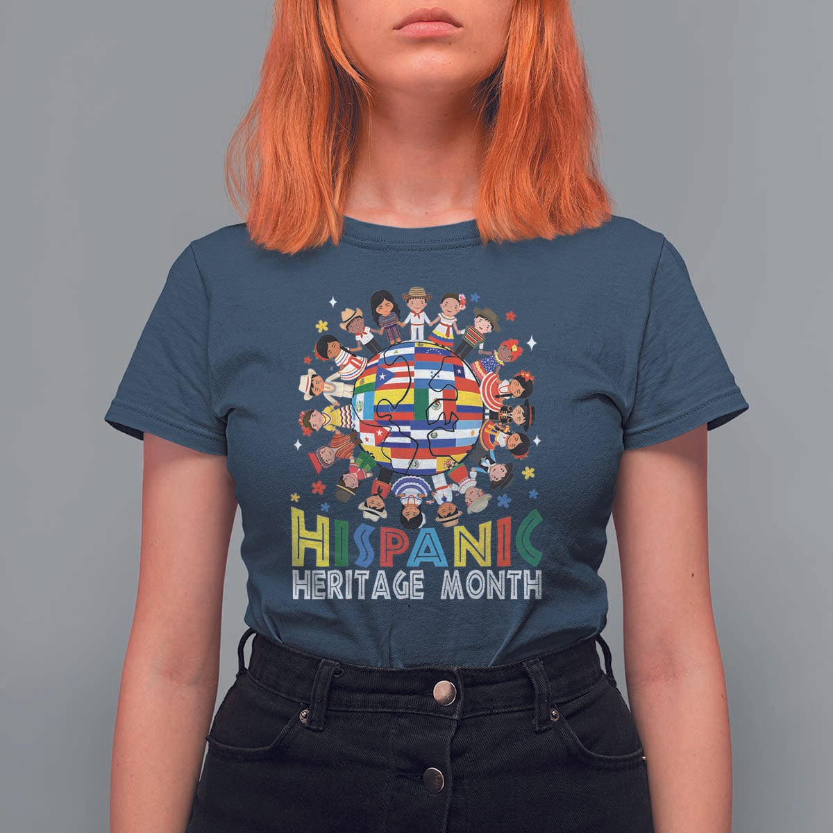 Hispanic Heritage Month T Shirt For Women Herencia Hispana Celebration Hispanic Americans - Wonder Print Shop