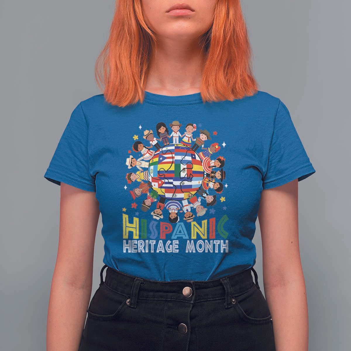 Hispanic Heritage Month T Shirt For Women Herencia Hispana Celebration Hispanic Americans - Wonder Print Shop