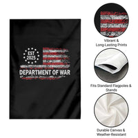 Department of War Est 2025 Garden Flag Patriotic Military Vintage Grunge American Flag - Wonder Print Shop