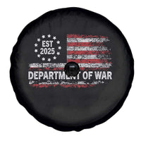Department of War Est 2025 Spare Tire Cover Patriotic Military Vintage Grunge American Flag - Wonder Print Shop