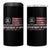 Department of War Est 2025 4 in 1 Can Cooler Tumbler Patriotic Military Vintage Grunge American Flag - Wonder Print Shop