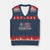 Department of War Est 2025 V-Neck Knit Sweater Vest Patriotic Military Vintage Grunge American Flag - Wonder Print Shop