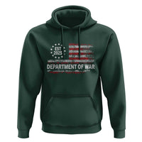 Department of War Est 2025 Hoodie Patriotic Military Vintage Grunge American Flag - Wonder Print Shop