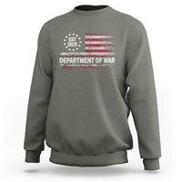 Department of War Est 2025 Sweatshirt Patriotic Military Vintage Grunge American Flag - Wonder Print Shop