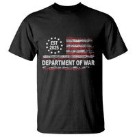 Department of War Est 2025 T Shirt Patriotic Military Vintage Grunge American Flag - Wonder Print Shop