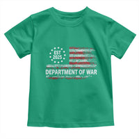 Department of War Est 2025 Toddler T Shirt Patriotic Military Vintage Grunge American Flag - Wonder Print Shop