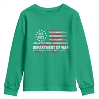 Department of War Est 2025 Youth Sweatshirt Patriotic Military Vintage Grunge American Flag - Wonder Print Shop