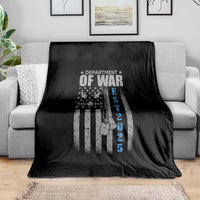 Department of War Est 2025 Throw Blanket Military Patriotic Dog Tags American Flag - Wonder Print Shop