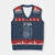 Department of War Est 2025 V-Neck Knit Sweater Vest Military Patriotic Dog Tags American Flag - Wonder Print Shop