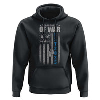 Department of War Est 2025 Hoodie Military Patriotic Dog Tags American Flag - Wonder Print Shop