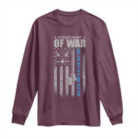 Department of War Est 2025 Long Sleeve Shirt Military Patriotic Dog Tags American Flag - Wonder Print Shop
