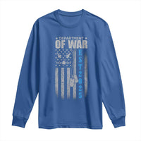 Department of War Est 2025 Long Sleeve Shirt Military Patriotic Dog Tags American Flag - Wonder Print Shop