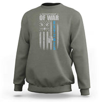 Department of War Est 2025 Sweatshirt Military Patriotic Dog Tags American Flag - Wonder Print Shop
