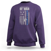 Department of War Est 2025 Sweatshirt Military Patriotic Dog Tags American Flag - Wonder Print Shop