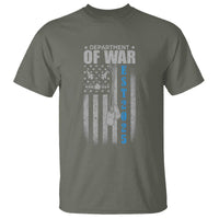 Department of War Est 2025 T Shirt Military Patriotic Dog Tags American Flag - Wonder Print Shop