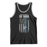 Department of War Est 2025 Tank Top Military Patriotic Dog Tags American Flag - Wonder Print Shop