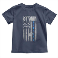 Department of War Est 2025 Toddler T Shirt Military Patriotic Dog Tags American Flag - Wonder Print Shop