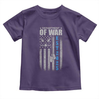 Department of War Est 2025 Toddler T Shirt Military Patriotic Dog Tags American Flag - Wonder Print Shop