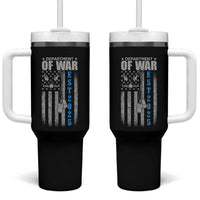 Department of War Est 2025 Tumbler With Handle Military Patriotic Dog Tags American Flag - Wonder Print Shop