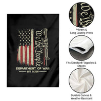 Department of War Est 2025 Garden Flag We The People Rifle American Flag Patriotic 2A Statement - Wonder Print Shop