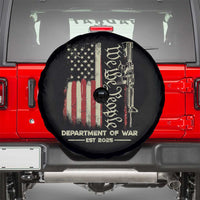 Department of War Est 2025 Spare Tire Cover We The People Rifle American Flag Patriotic 2A Statement - Wonder Print Shop