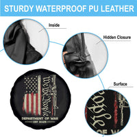 Department of War Est 2025 Spare Tire Cover We The People Rifle American Flag Patriotic 2A Statement - Wonder Print Shop