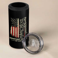 Department of War Est 2025 4 in 1 Can Cooler Tumbler We The People Rifle American Flag Patriotic 2A Statement - Wonder Print Shop