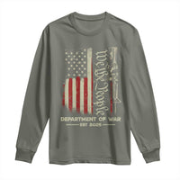 Department of War Est 2025 Long Sleeve Shirt We The People Rifle American Flag Patriotic 2A Statement - Wonder Print Shop
